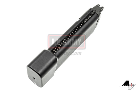 ProWin CNC 36Rds Magazine for Marui TM G17 18 34 Etc. GBB Series ( STD 9mm 17RD+6RD Style ) ( Black Base ) ( V2 )