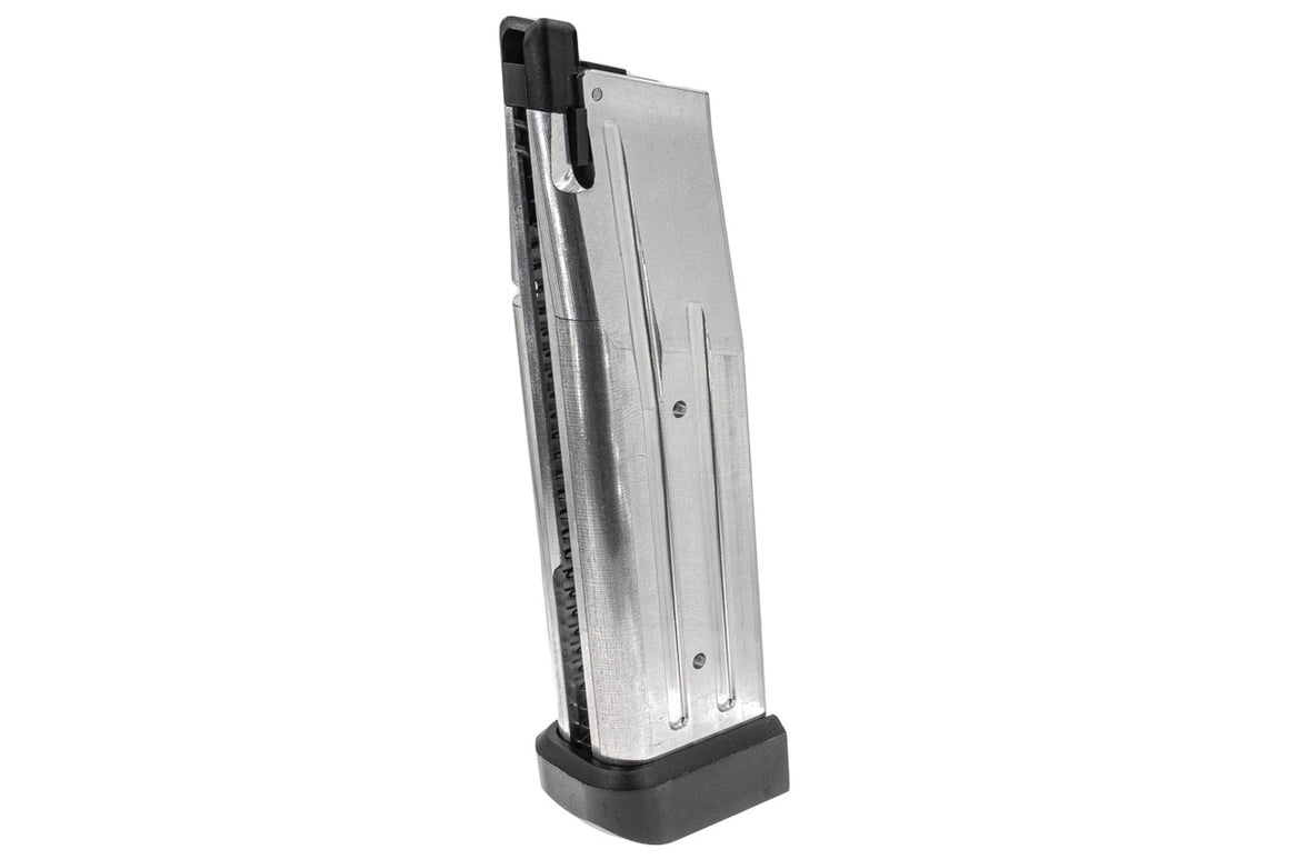 ProWin 140mm Magazine for Marui TM Hi-Capa GBBP Airsoft - Wargame Type ( Silver )