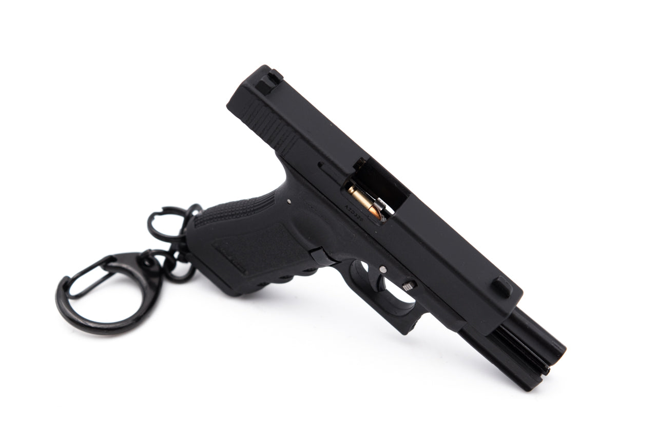 G17 Dummy Metal Keychain w/ Kydex Holster ( Black )