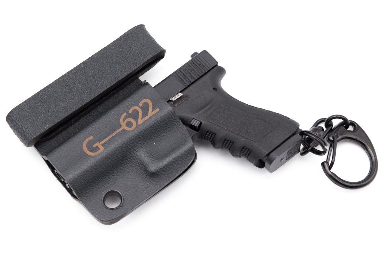 G17 Dummy Metal Keychain w/ Kydex Holster ( Black )