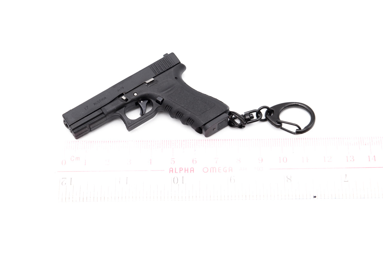 G17 Dummy Metal Keychain w/ Kydex Holster ( Black )