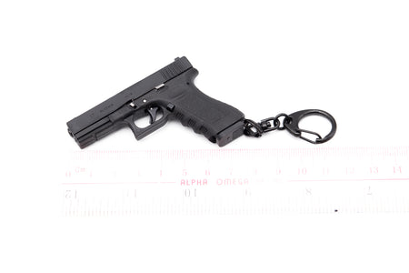 G17 Dummy Metal Keychain w/ Kydex Holster ( Black )