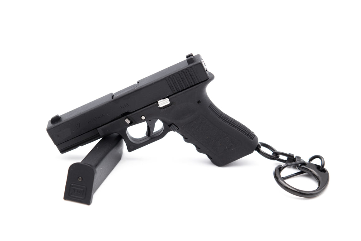 G17 Dummy Metal Keychain w/ Kydex Holster ( Black )