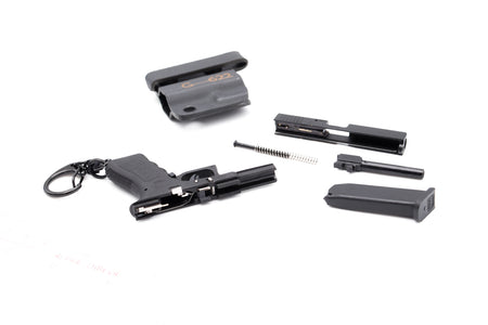 G17 Dummy Metal Keychain w/ Kydex Holster ( Black )