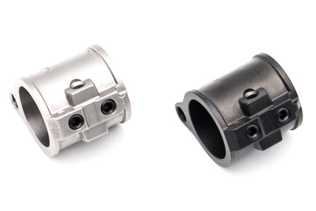 Pro&T G Style Super Dummy Gas Block for Airsoft ( MIN Steel ) ( Black / Silver )-Steel Silver