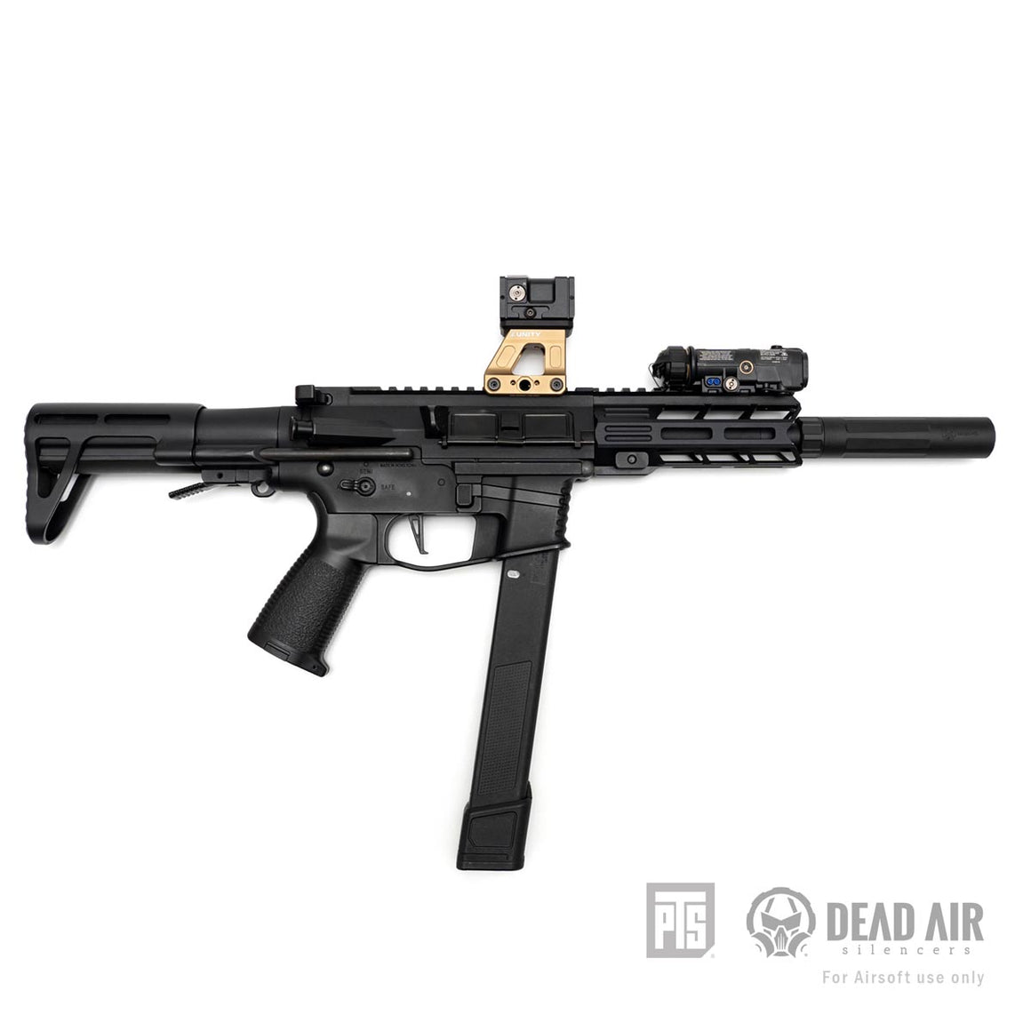 PTS Dead Air Mask 14mm CCW Barrel Extension ( Non-US Ver. )