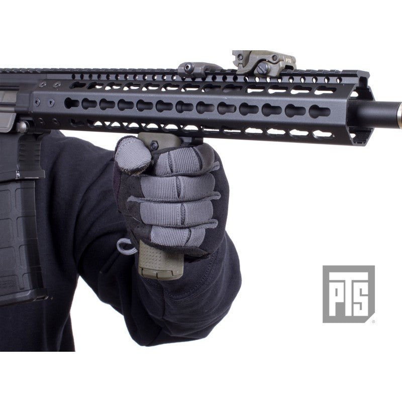 PTS® EPF Vertical Foregrip with AEG Battery Storage [ BK/DE/DOG]-Olive Drab