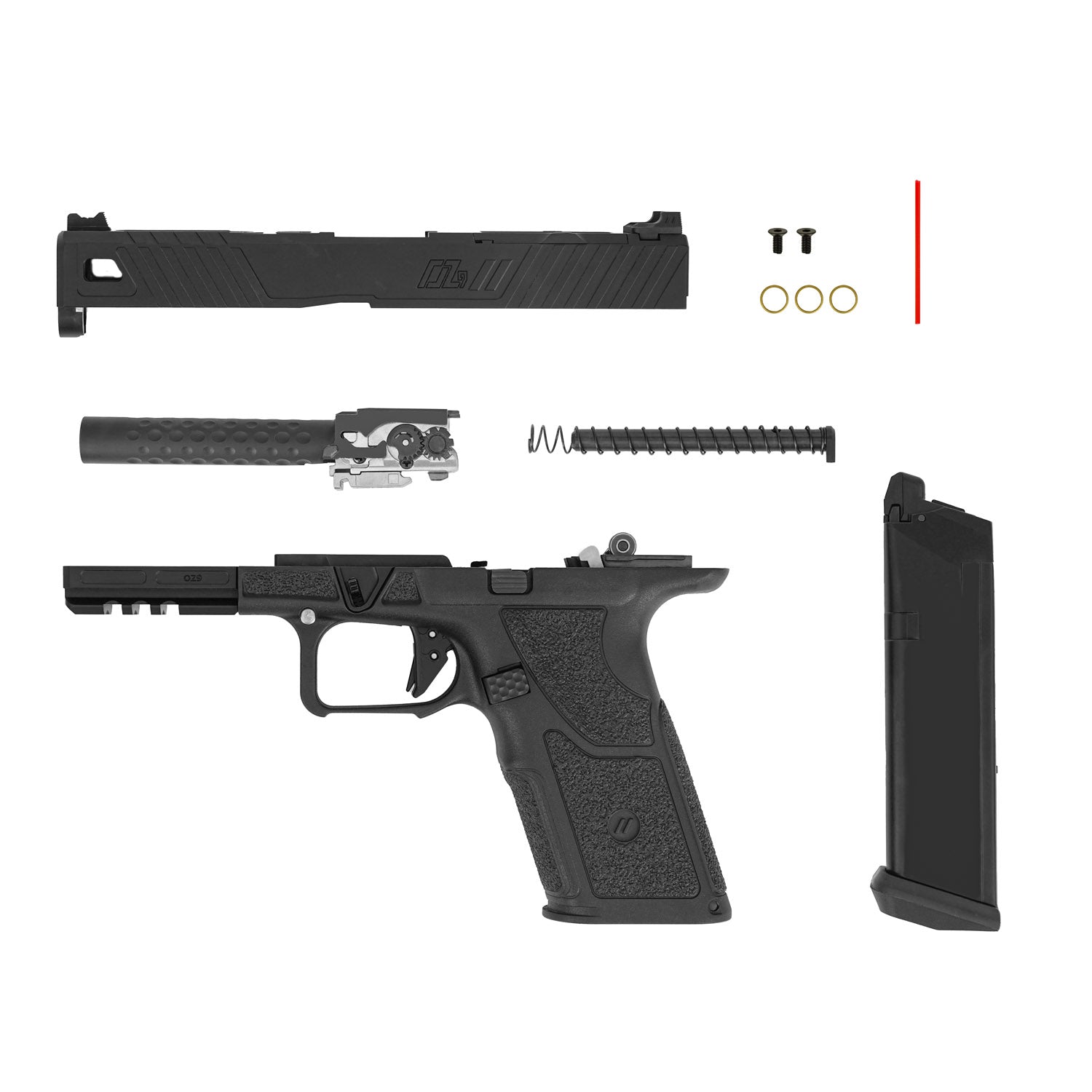 PTS ZEV OZ9 Elite Ultra Version GBB Pistol Airsoft ( Black )