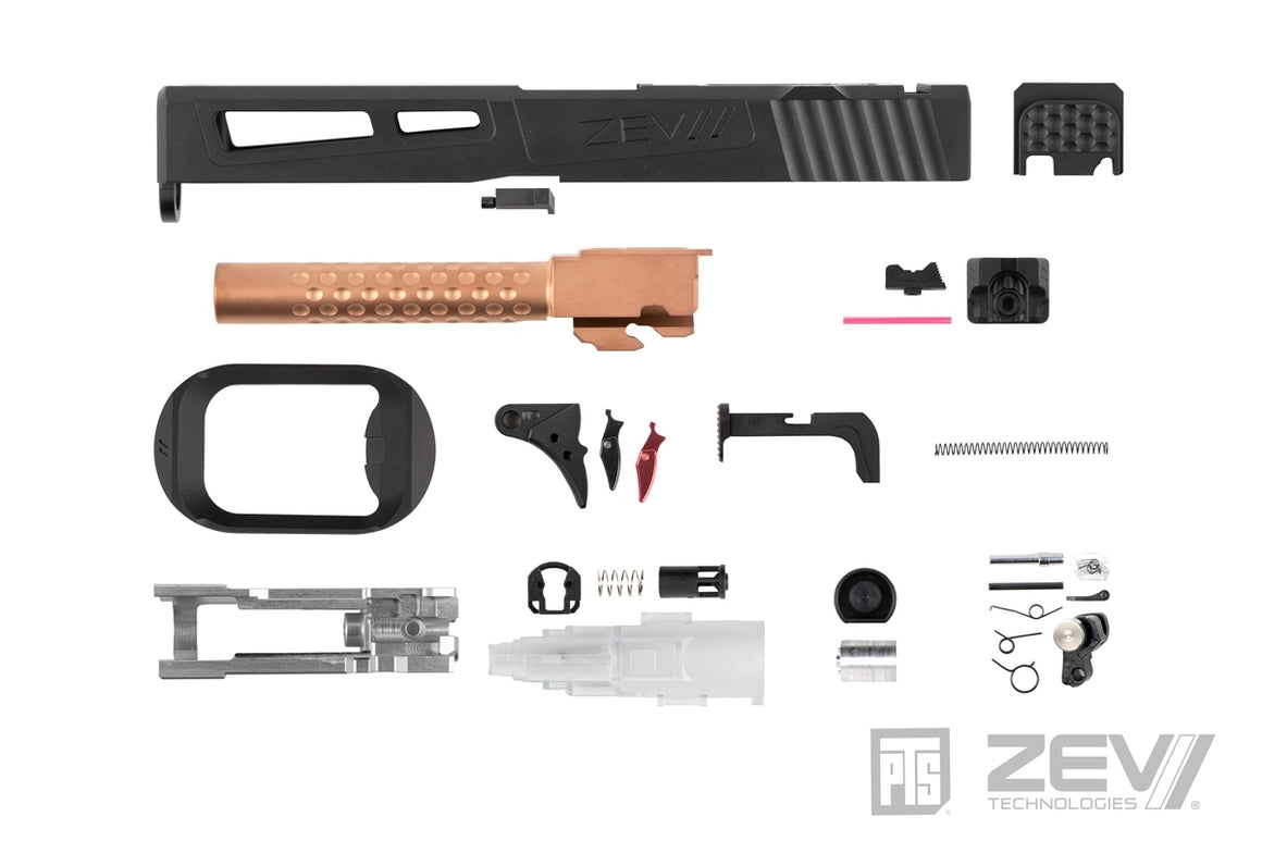 PTS ZEV Prizefighter Slide Kit for TM G Model 17 ( RMR / Leupold DP-PRO Cut )-Leupold DP-PRO