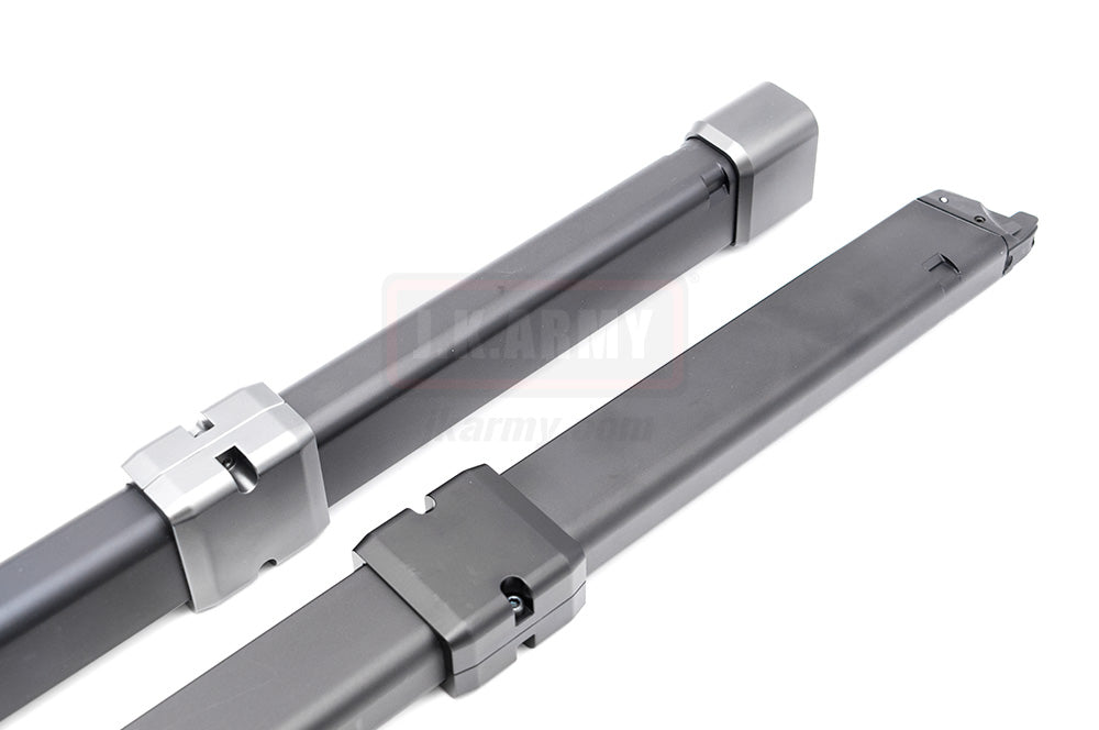 Prowin Twin Extension Magazine 112Rds for Marui TM G Model GBB Pistol Series ( Hermetic Type )-Grey
