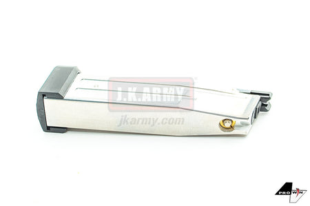 ProWin 140mm Magazine for Marui TM Hi-Capa GBBP Airsoft - Wargame Type ( Silver )