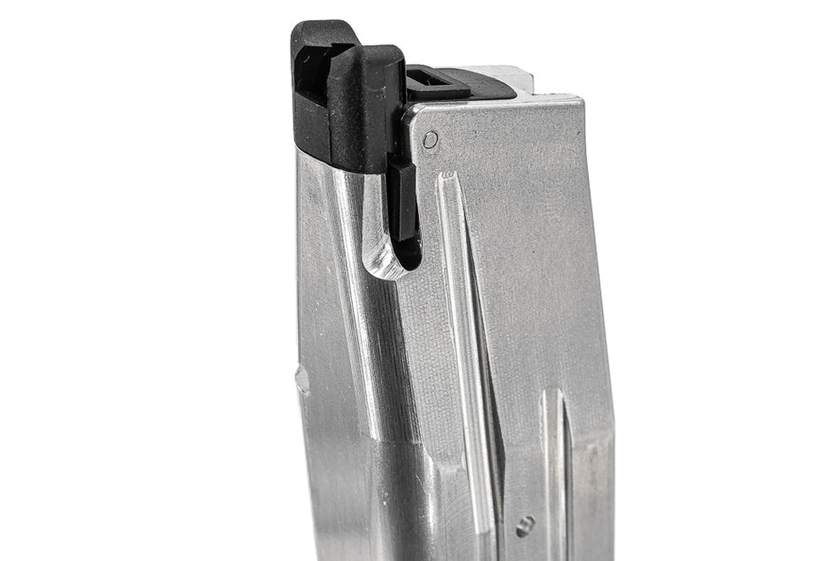 ProWin 140mm Magazine for Marui TM Hi-Capa GBBP Airsoft - Real Type ( Silver )