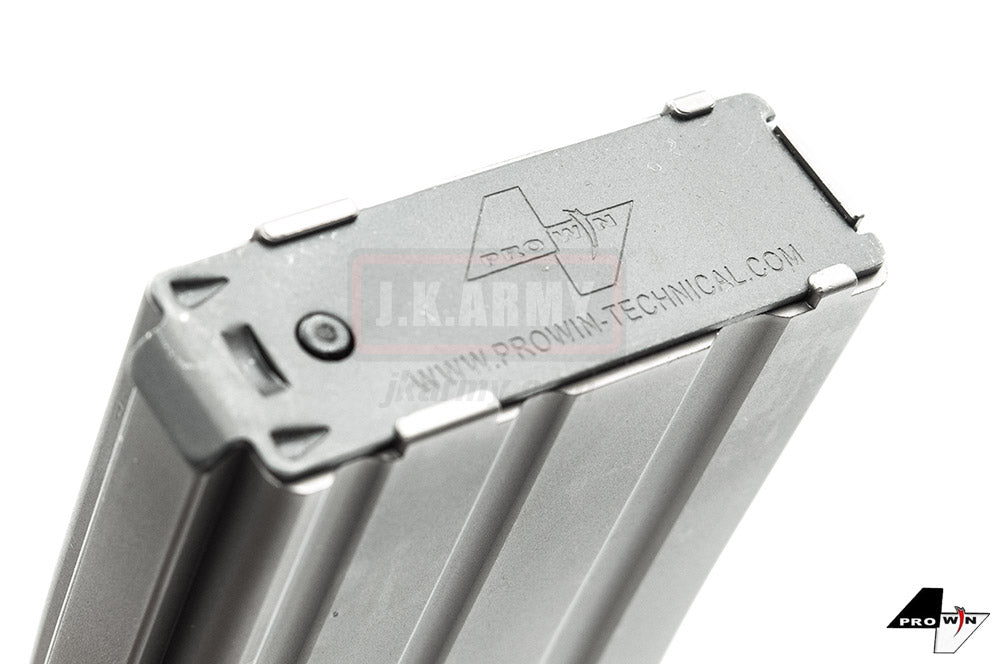 ProWin EVO Series Tokyo Marui M4 / AR MWS GBB Gas Magazine 55Rds ( 30Rd 5.56 Style Black Grey )