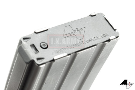 ProWin EVO Series Tokyo Marui M4 / AR MWS GBB Gas Magazine 55Rds ( 30Rd 5.56 Style Black Grey )