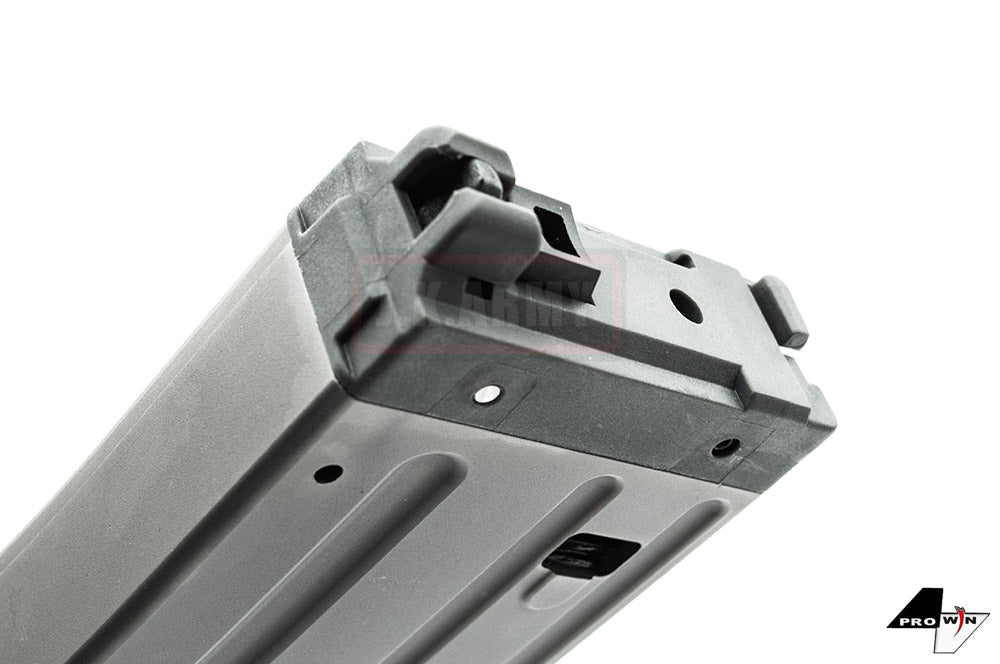 ProWin EVO Series Tokyo Marui M4 / AR MWS GBB Gas Magazine 55Rds ( 30Rd 5.56 Style Black Grey )