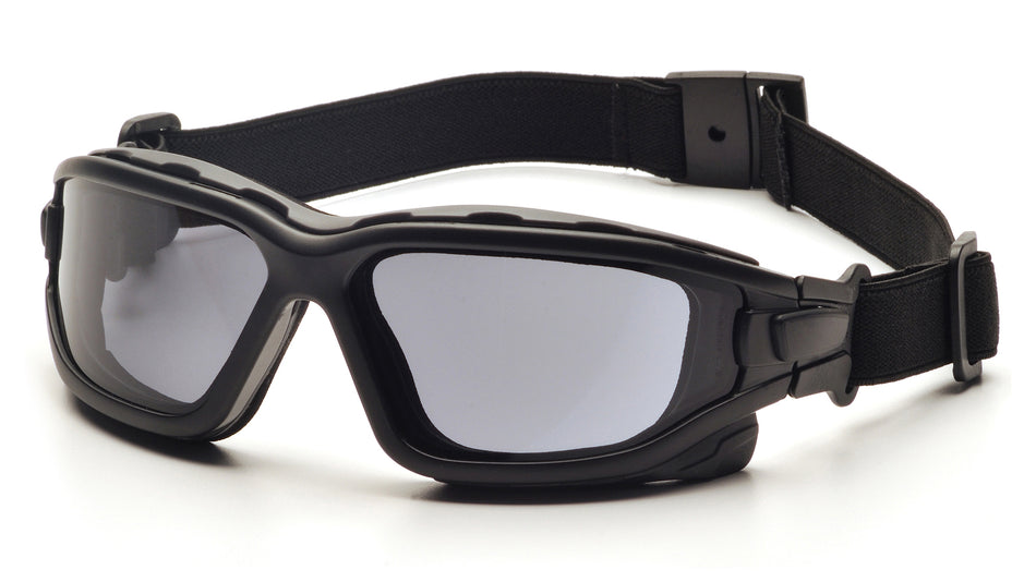 Pyramex I-Force Slim Safety Goggle Gray Dual Anti-Fog Lens with Black Temples/Strap ( SB7020SDNT ) ( I Force )