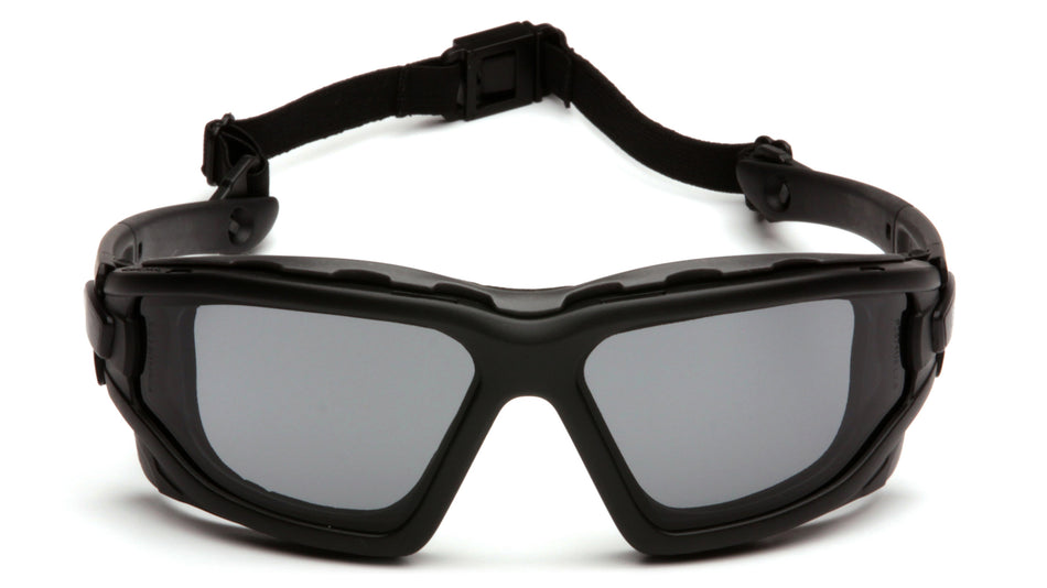Pyramex I-Force Slim Safety Goggle Gray Dual Anti-Fog Lens with Black Temples/Strap ( SB7020SDNT ) ( I Force )