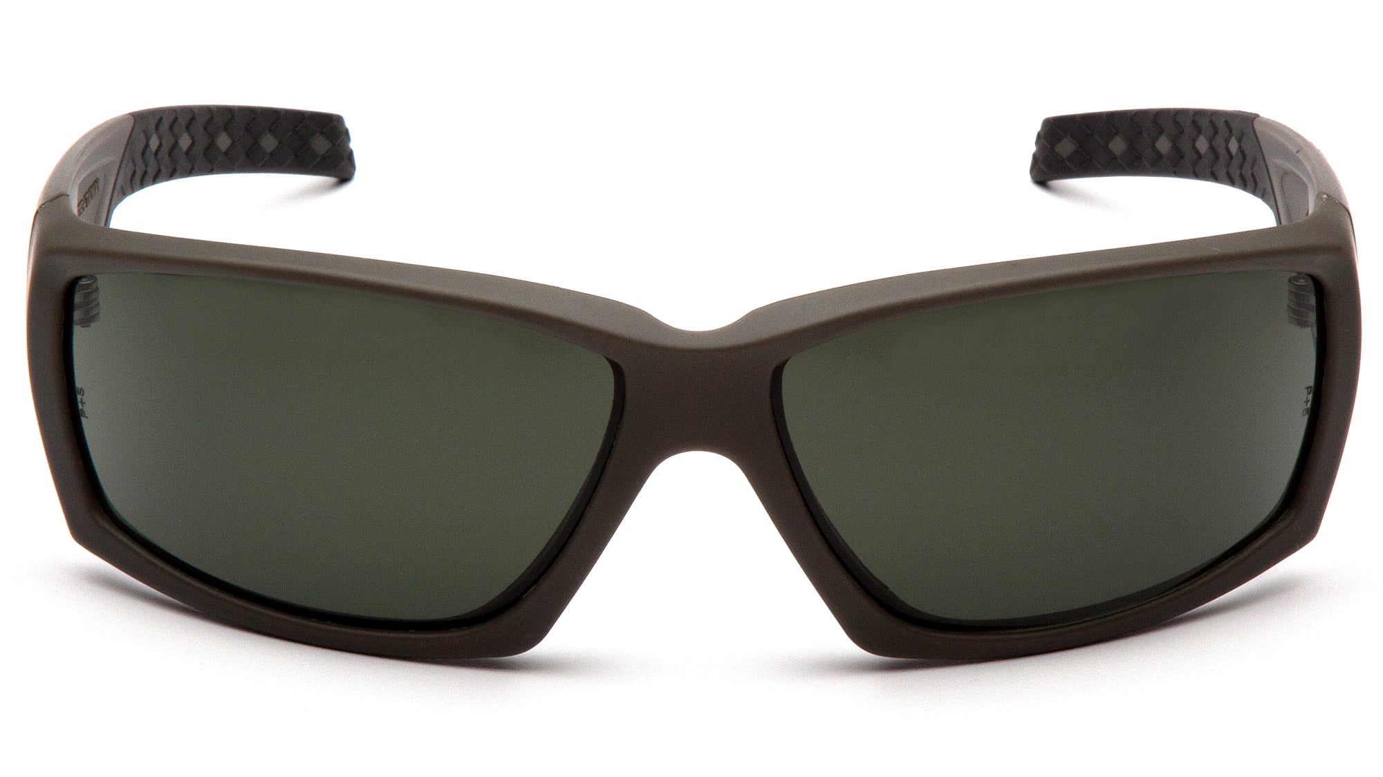 Pyramex Overwatch Shooting Glasses Forest Gray Anti-Fog Lens with OD Green Frame ( VGSG722T )