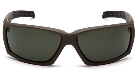 Pyramex Overwatch Shooting Glasses Forest Gray Anti-Fog Lens with OD Green Frame ( VGSG722T )