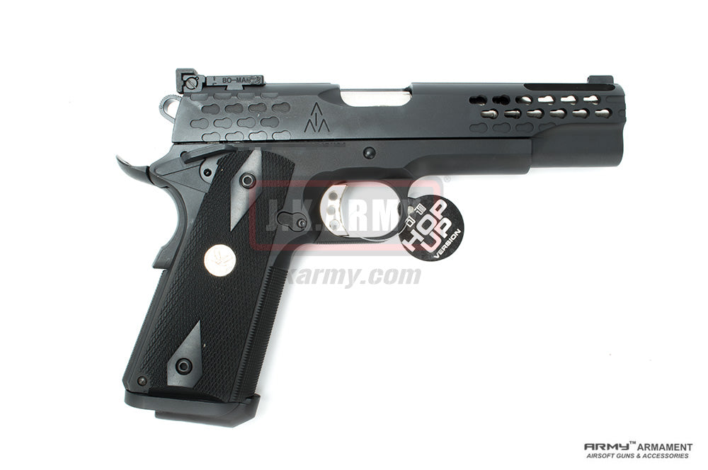 ARMY MEU Style Mini Keymod Texture M1911A1 GBB Airsoft Pistol ( BK )