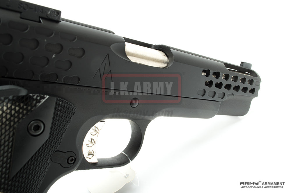 ARMY MEU Style Mini Keymod Texture M1911A1 GBB Airsoft Pistol ( BK )