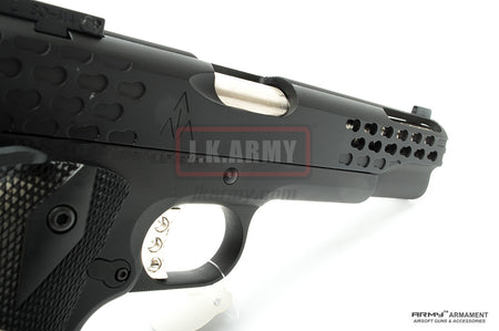 ARMY MEU Style Mini Keymod Texture M1911A1 GBB Airsoft Pistol ( BK )
