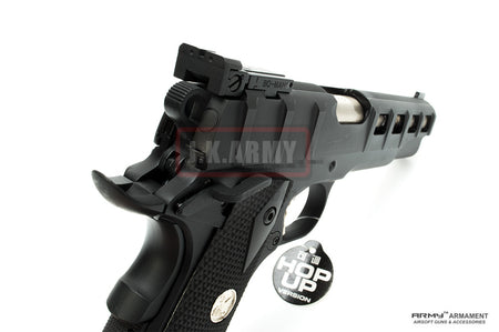 ARMY Rectangle Texture M1911A1 GBB Airsoft Pistol ( BK )