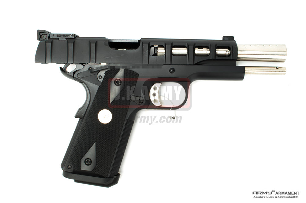 ARMY Rectangle Texture M1911A1 GBB Airsoft Pistol ( BK )