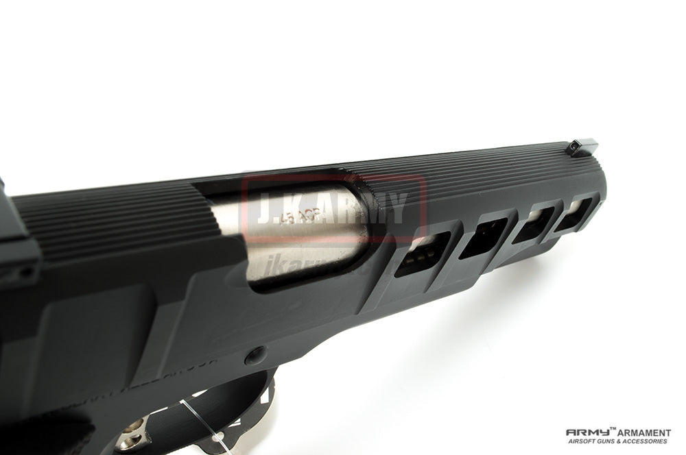 ARMY Rectangle Texture M1911A1 GBB Airsoft Pistol ( BK )