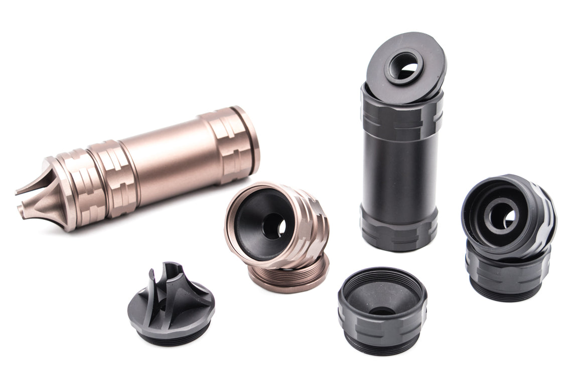 Revanchist JK Style 14mm CCW Dummy Barrel Extension ( Type A - Black / Tan )-Tan