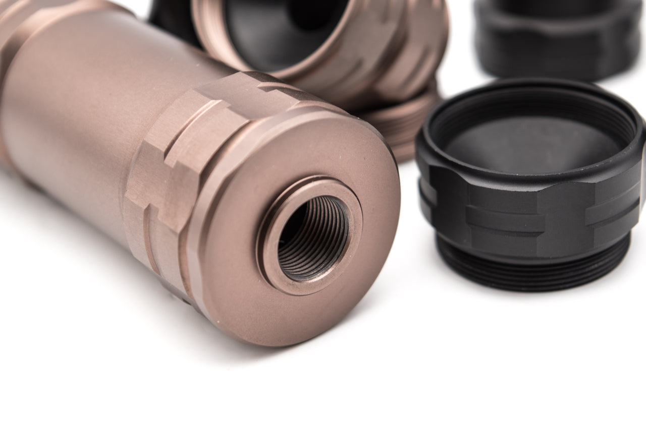 Revanchist JK Style 14mm CCW Dummy Barrel Extension ( Type A - Black / Tan )-Tan