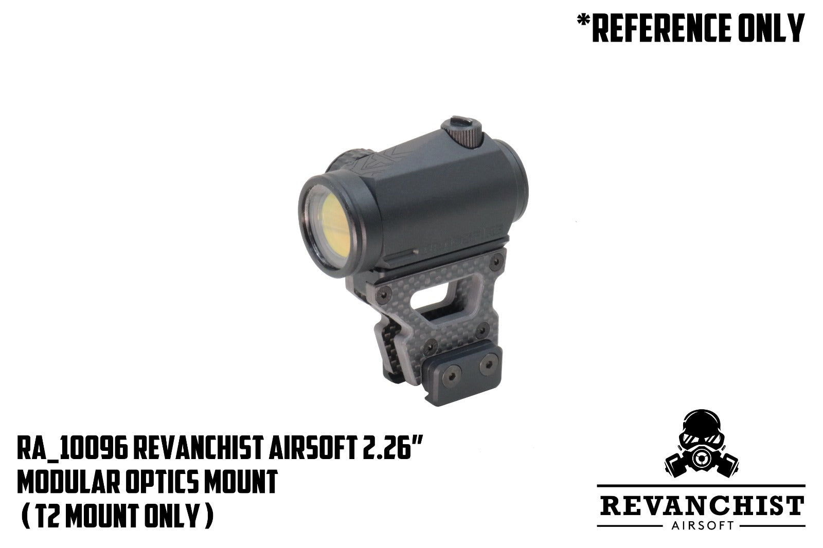 Revanchist 2.26” Modular Optics Mount for T2 / Amphibious Red-Dot Sight ( High Grade Carbon Fiber )-for Amphibious Red-Dot Sight Mount