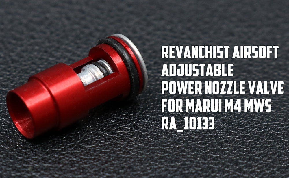 Revanchist Aluminum Adjustable Power Nozzle Valve For For Marui TM M4 MWS MTR GBBR
