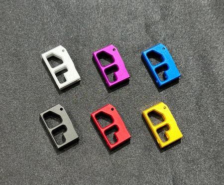 Revanchist Aluminum Long Flat Type B Adjustable Trigger for Hi-Capa GBB Pistols Airsoft Series ( Black / Silver / Red / Gold / Blue / Purple )-Gold