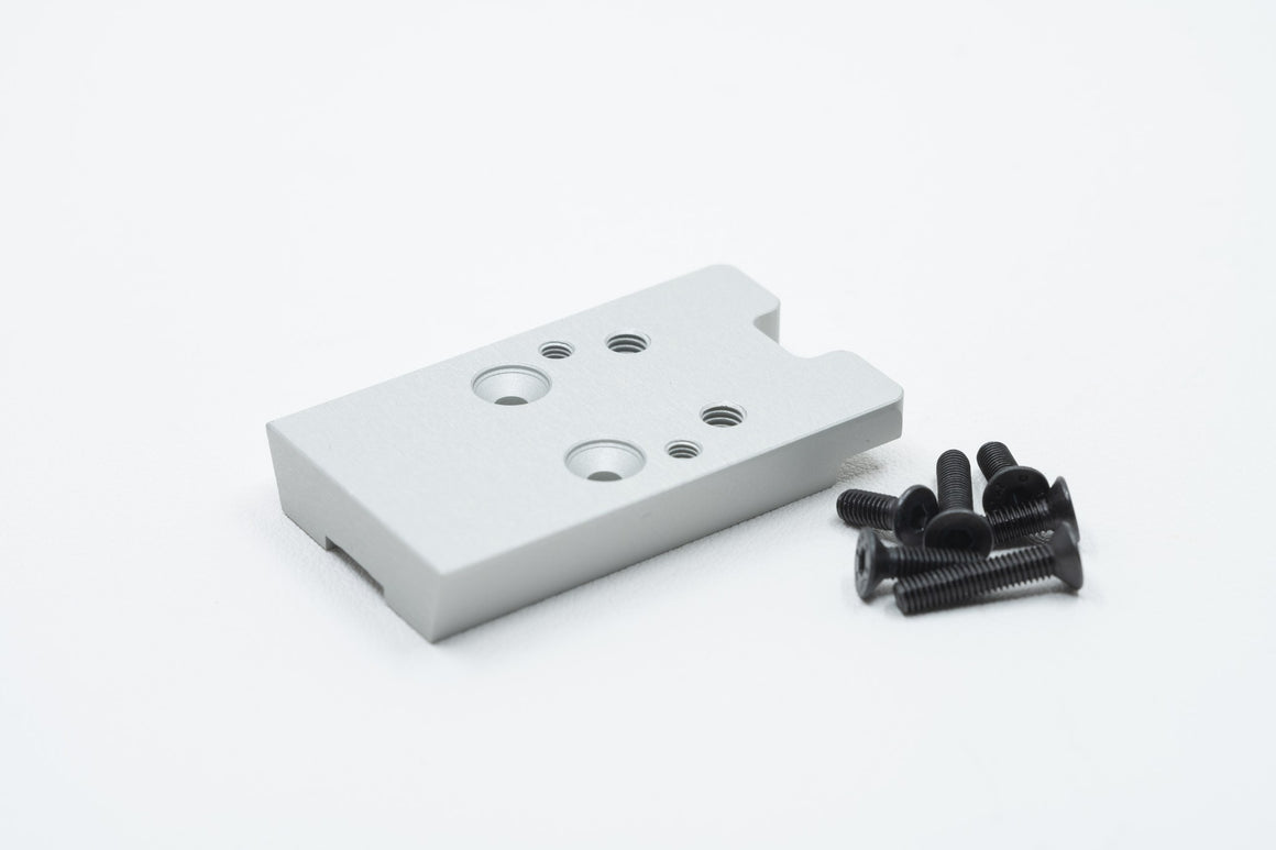 Revanchist Red Dot Plate Sight High Mount RMR / RTS-2 For Novritsch SSP5 GBBP ( Black / Silver )-Silver