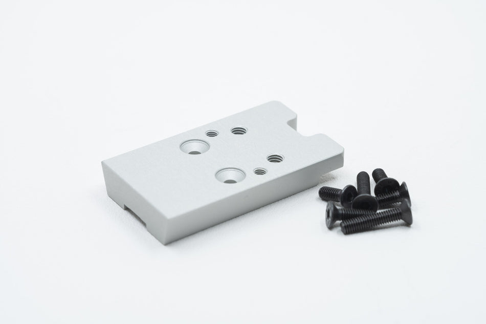 Revanchist Red Dot Plate Sight High Mount RMR / RTS-2 For Novritsch SSP5 GBBP ( Black / Silver )-Silver