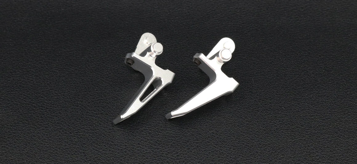 Revanchist Airsoft Flat Trigger Type B V2 For SIG AIR / VFC P320 M17 M18 GBBP ( Silver )