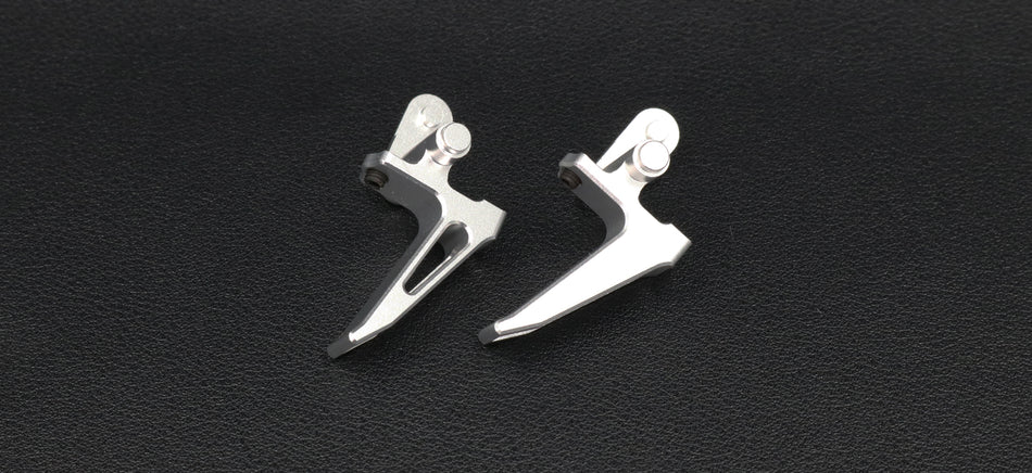 Revanchist Airsoft Flat Trigger Type B V2 For SIG AIR / VFC P320 M17 M18 GBBP ( Silver )