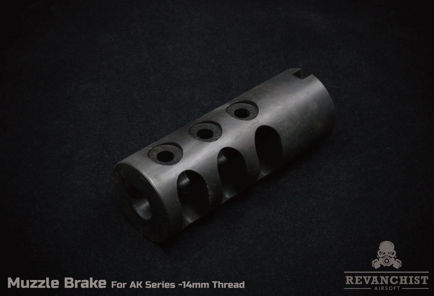 Revanchist Muzzle Brake for AK Airsoft Series 14mm CCW Thread ( Black )