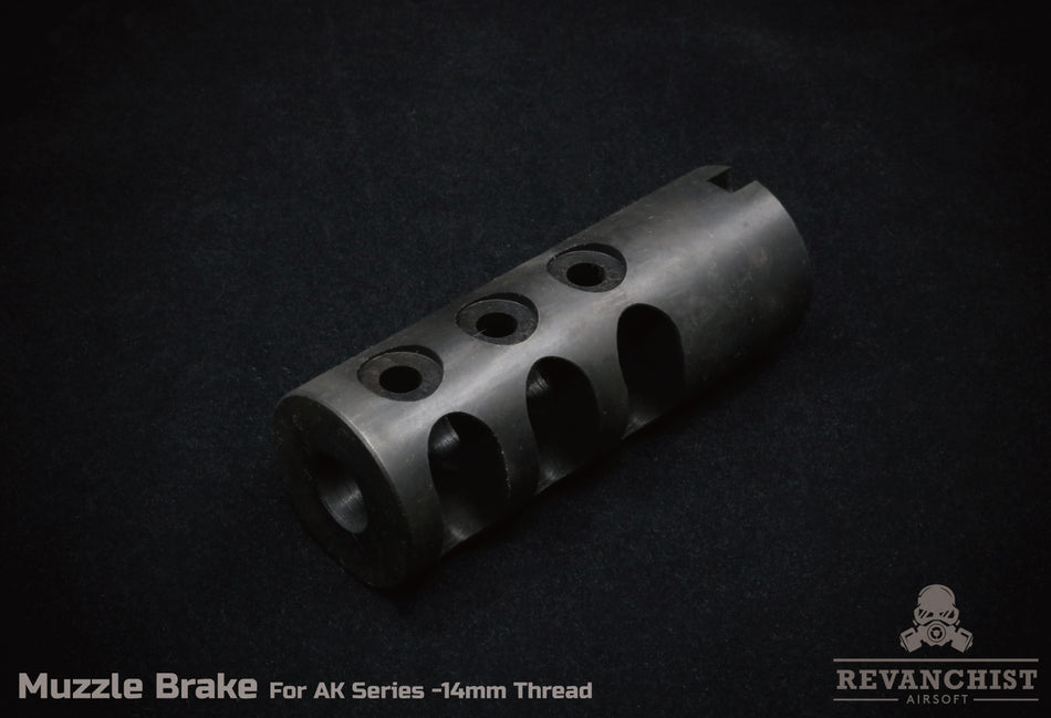 Revanchist Muzzle Brake for AK Airsoft Series 14mm CCW Thread ( Black )