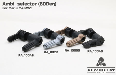 Revanchist Ambi Selector ( 60 Deg ) Type B For Marui M4 MWS GBBR