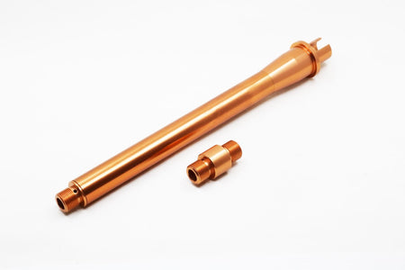 Revanchist Aluminum Outer Barrel For Marui TM M4 MWS MTR GBBR ( 6.5 / 7.5 / 8.5 / 9.5 / 10.3 / 11.5 inch ) ( Black / Bronze )-Silver-6.5 inch