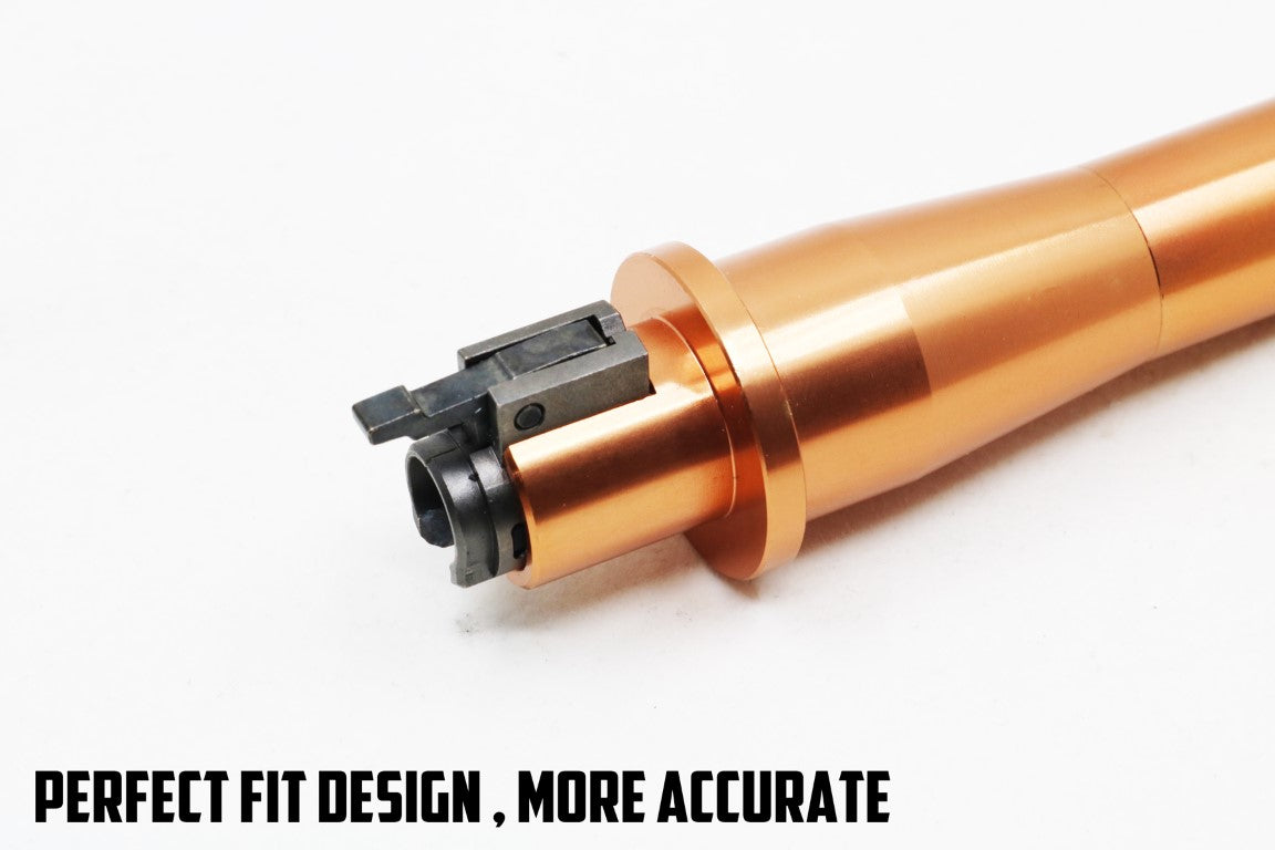 Revanchist Aluminum Outer Barrel For Marui TM M4 MWS MTR GBBR ( 6.5 / 7.5 / 8.5 / 9.5 / 10.3 / 11.5 inch ) ( Black / Bronze )-Silver-6.5 inch