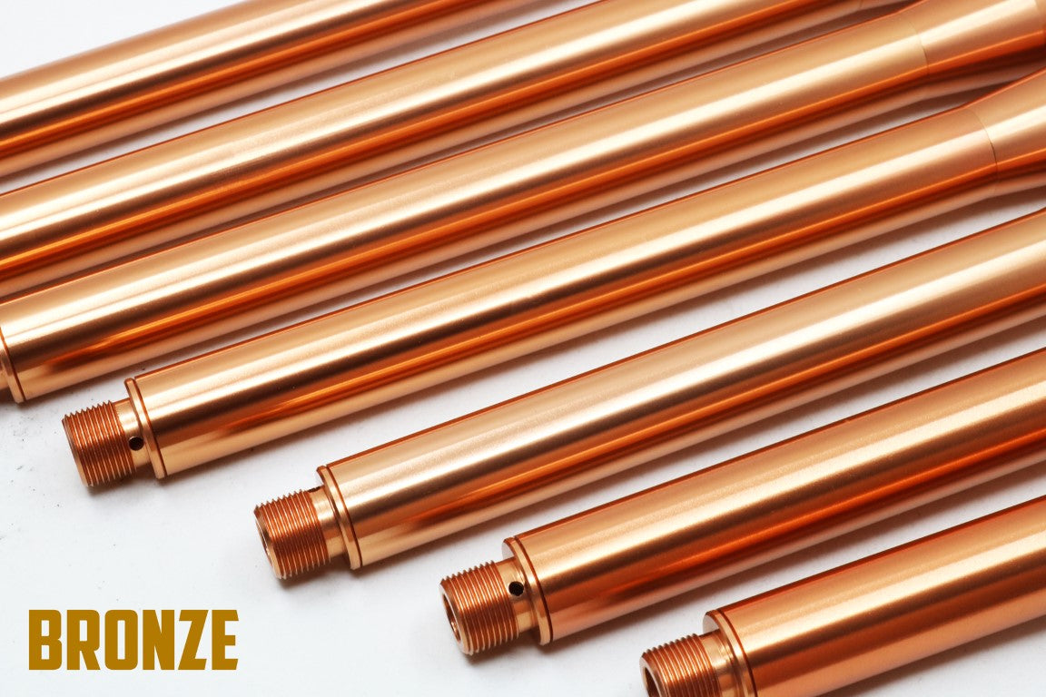 Revanchist Aluminum Outer Barrel For Marui TM M4 MWS MTR GBBR ( 6.5 / 7.5 / 8.5 / 9.5 / 10.3 / 11.5 inch ) ( Black / Bronze )-Silver-6.5 inch