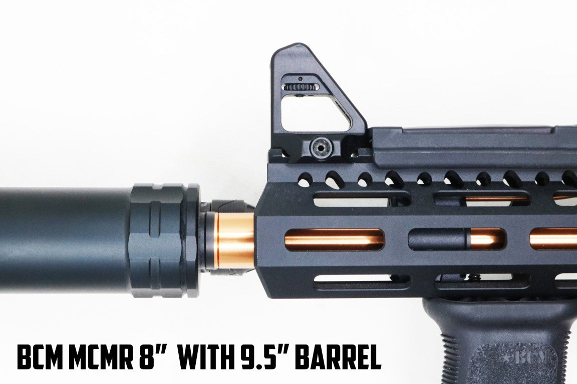 Revanchist Aluminum Outer Barrel For Marui TM M4 MWS MTR GBBR ( 6.5 / 7.5 / 8.5 / 9.5 / 10.3 / 11.5 inch ) ( Black / Bronze )-Silver-6.5 inch