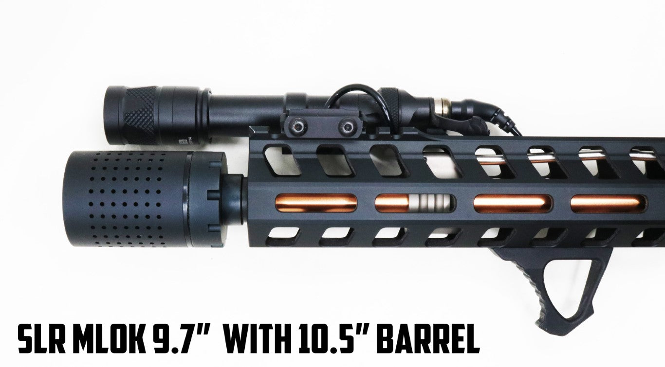 Revanchist Aluminum Outer Barrel For Marui TM M4 MWS MTR GBBR ( 6.5 / 7.5 / 8.5 / 9.5 / 10.3 / 11.5 inch ) ( Black / Bronze )-Silver-6.5 inch