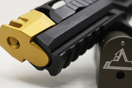 Revanchist AC Style CNC Compensator with 14mm CCW Thread Outer Barrel Set For SIG AIR / VFC P320 M17 M18 GBBP-Gold