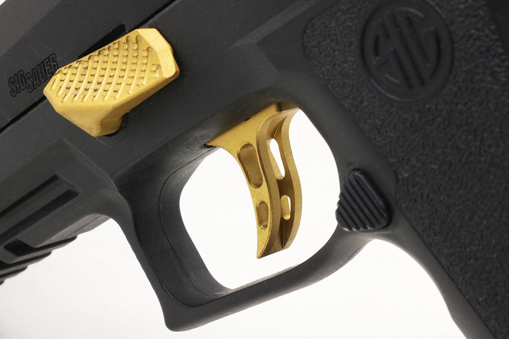 Revanchist AC Style CNC Dual Adjustable Curved Trigger For SIG AIR / VFC P320 M17 M18 GBBP-Gold