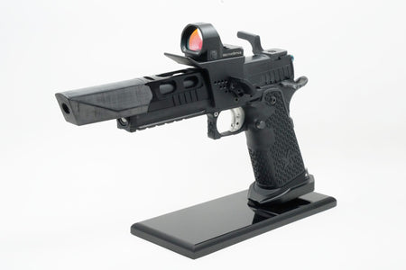 Revanchist Fast Mounting Optics Mount with Adjustable Thumb Rest for TM Marui Hi-Capa GBB Pistol Airsoft Series -Matte Silver