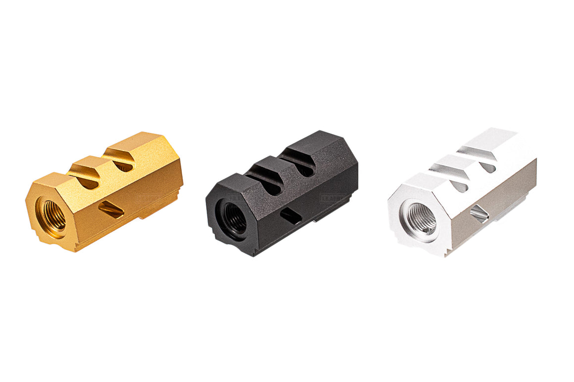 Revanchist 14mm CCW Dr.Black Style Compensator For Hi-Capa GBBP Series-Gold